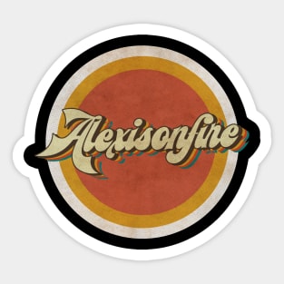 circle vintage Alexisonfire Sticker